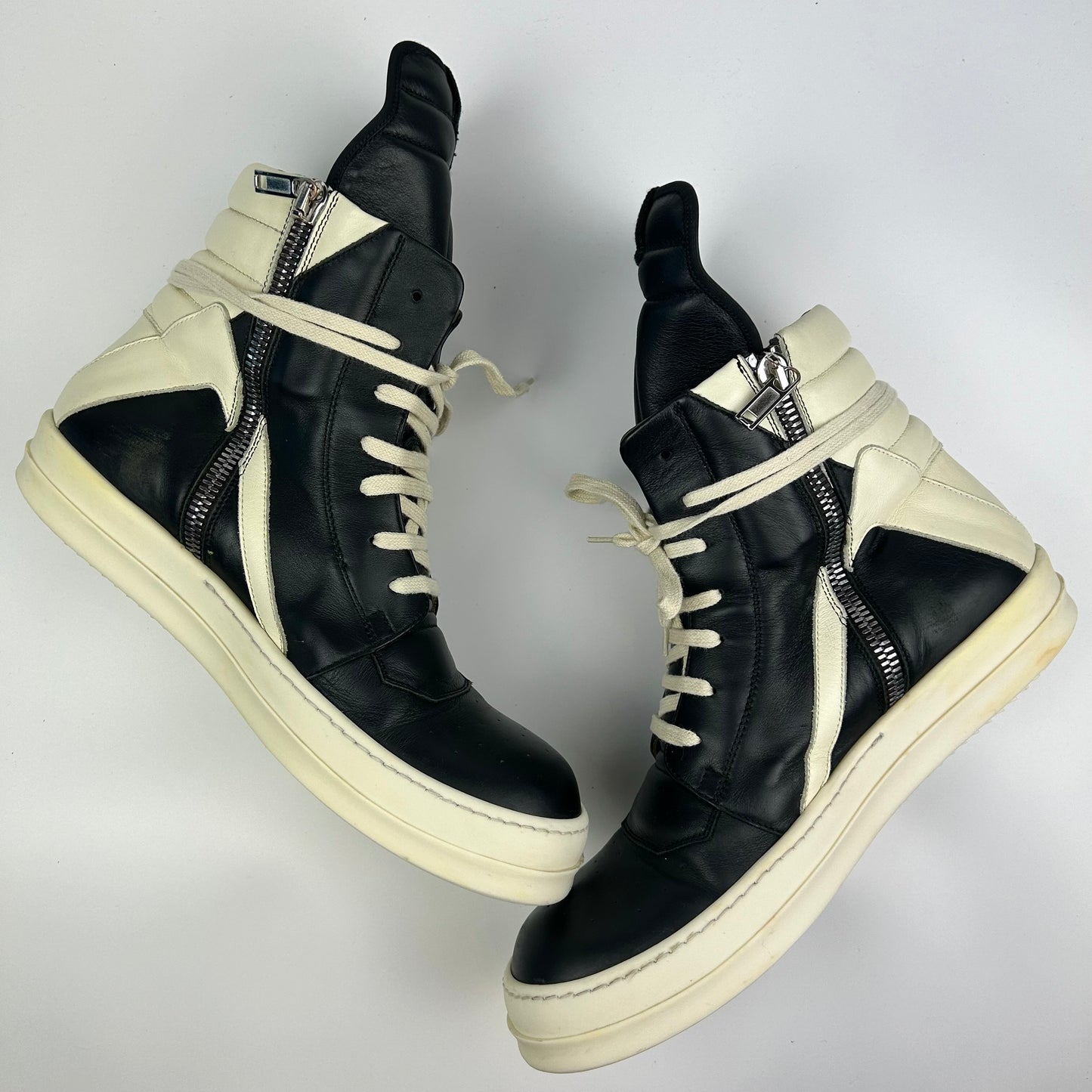 Rick Owens Geobasket Black Milk
