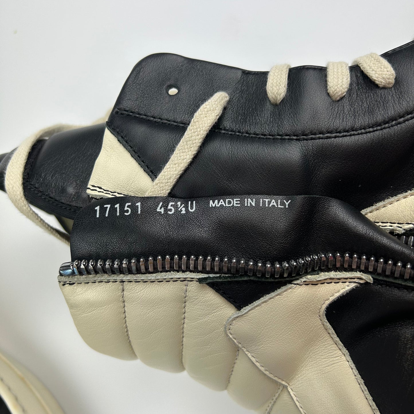 Rick Owens Geobasket Black Milk