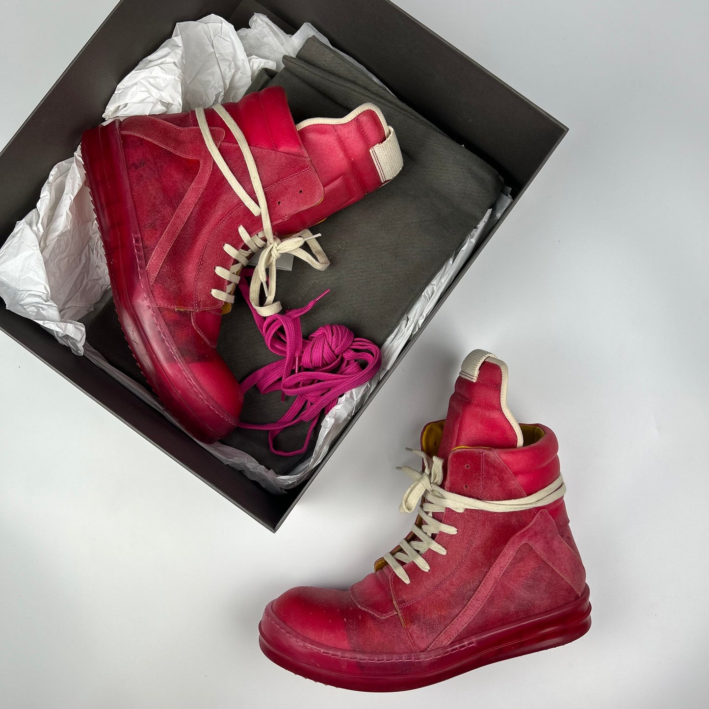 Rick Owens Hot Pink Geobasket