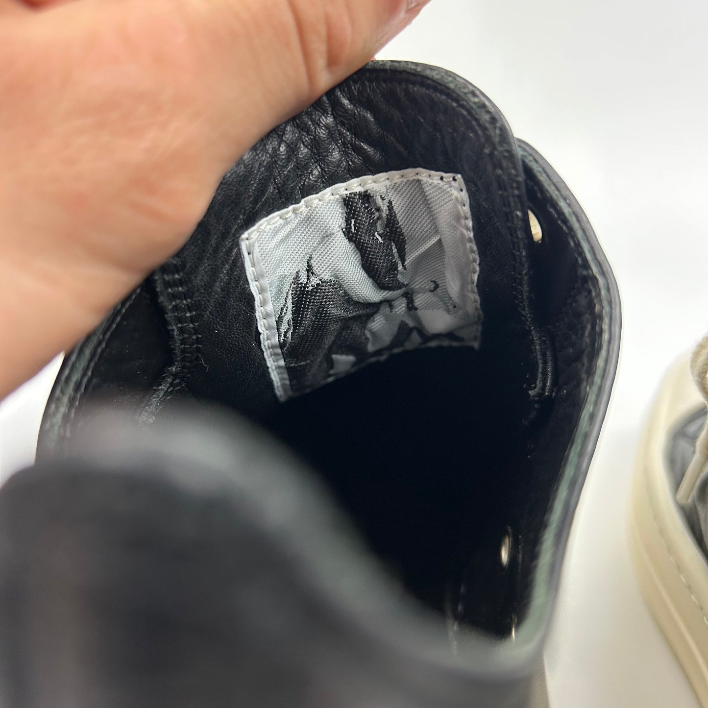 Rick Owens Ramones Low Black Leather