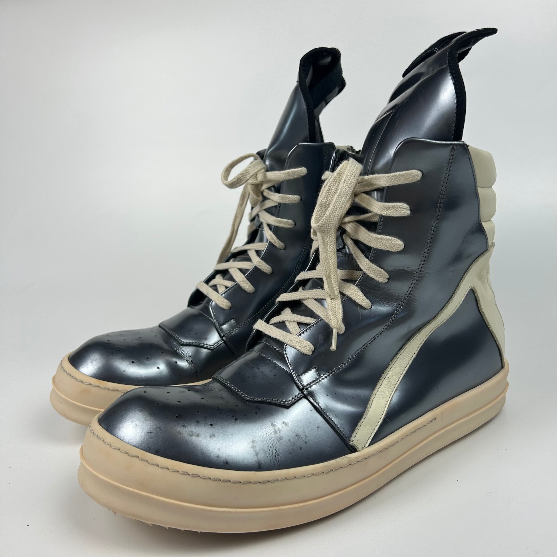 Rick Owens Geobasket Bull Leather