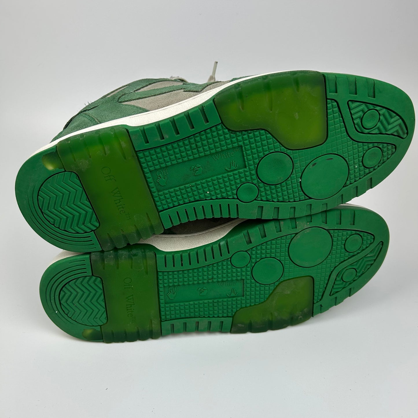 Off-White Out Of Office Suede Green