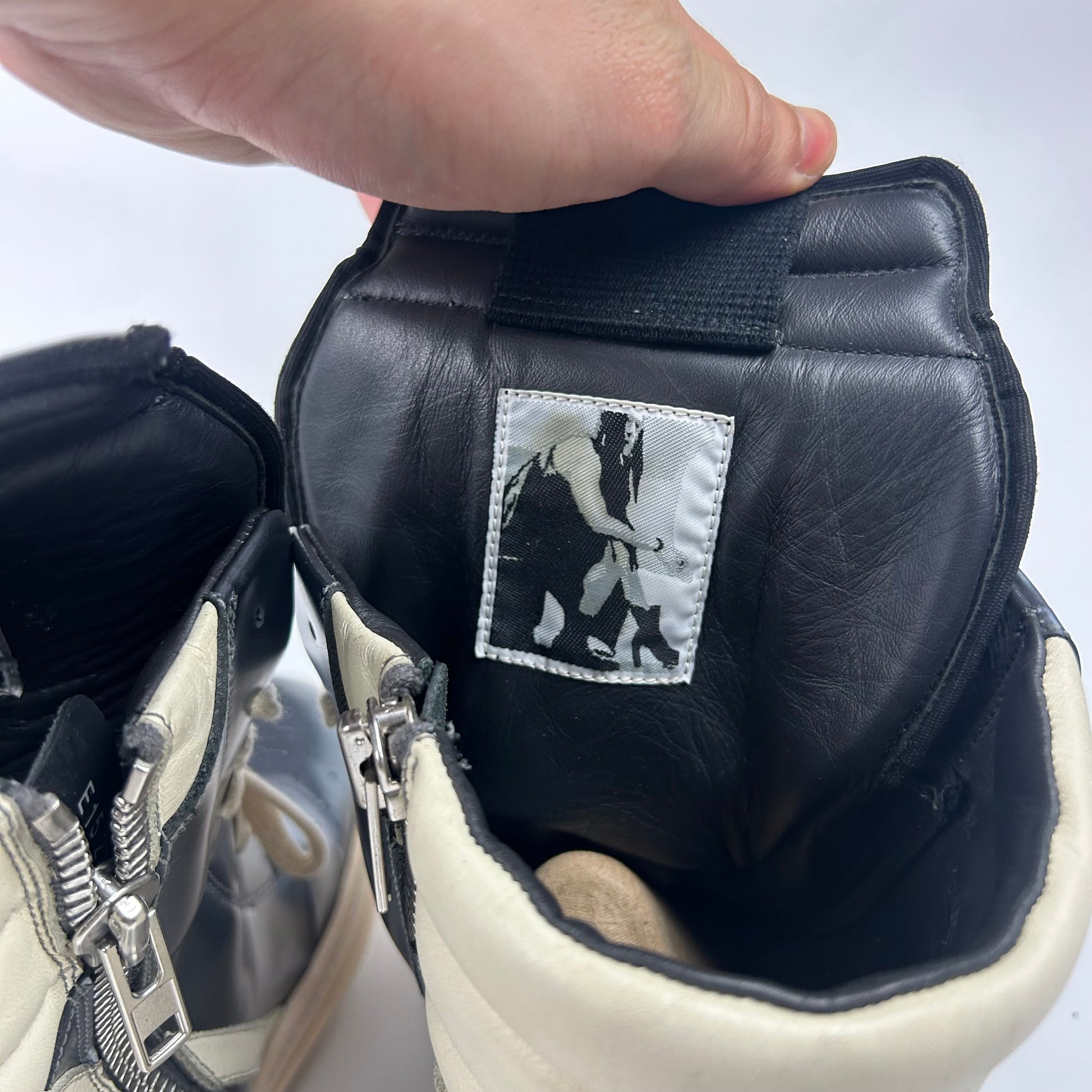 Rick Owens Geobasket Bull Leather