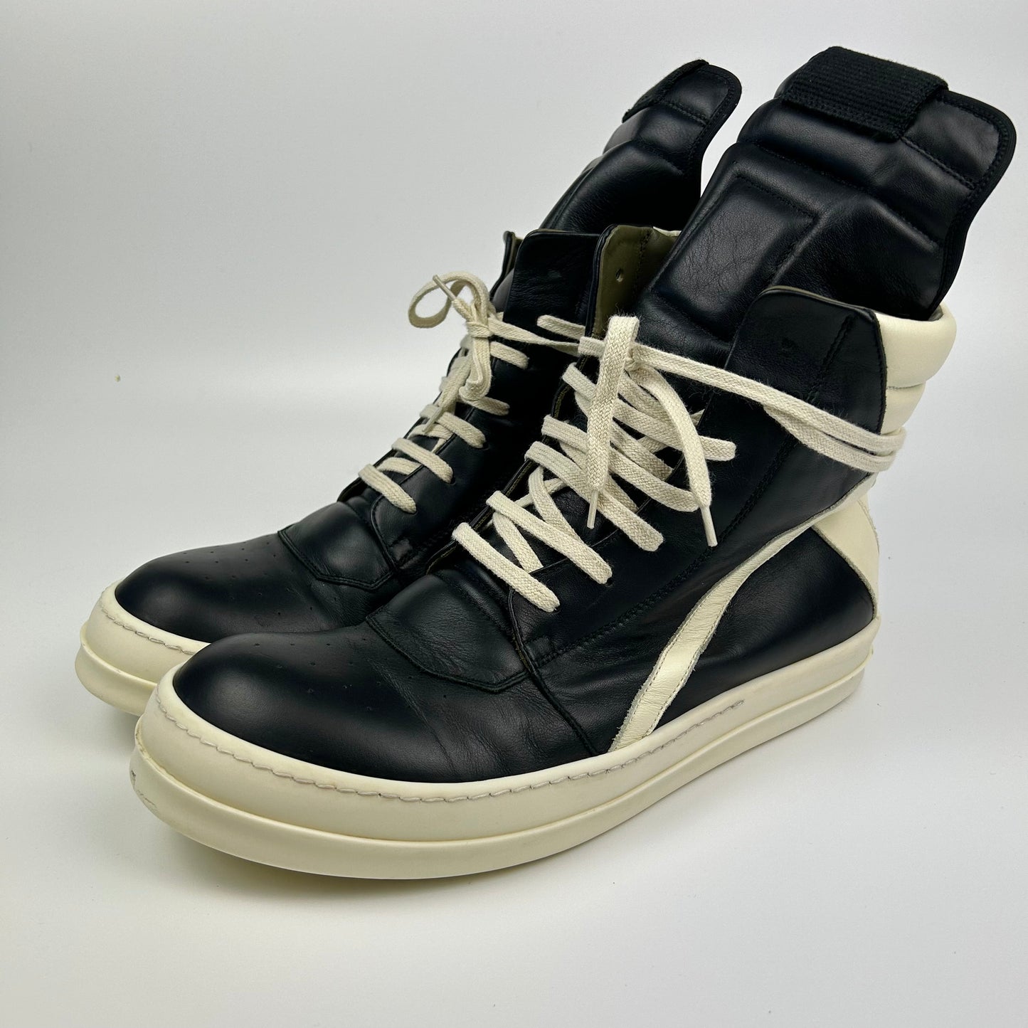 Rick Owens Geobasket Black Milk