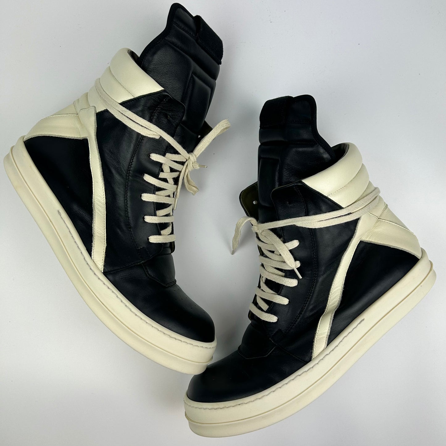 Rick Owens Geobasket Black Milk