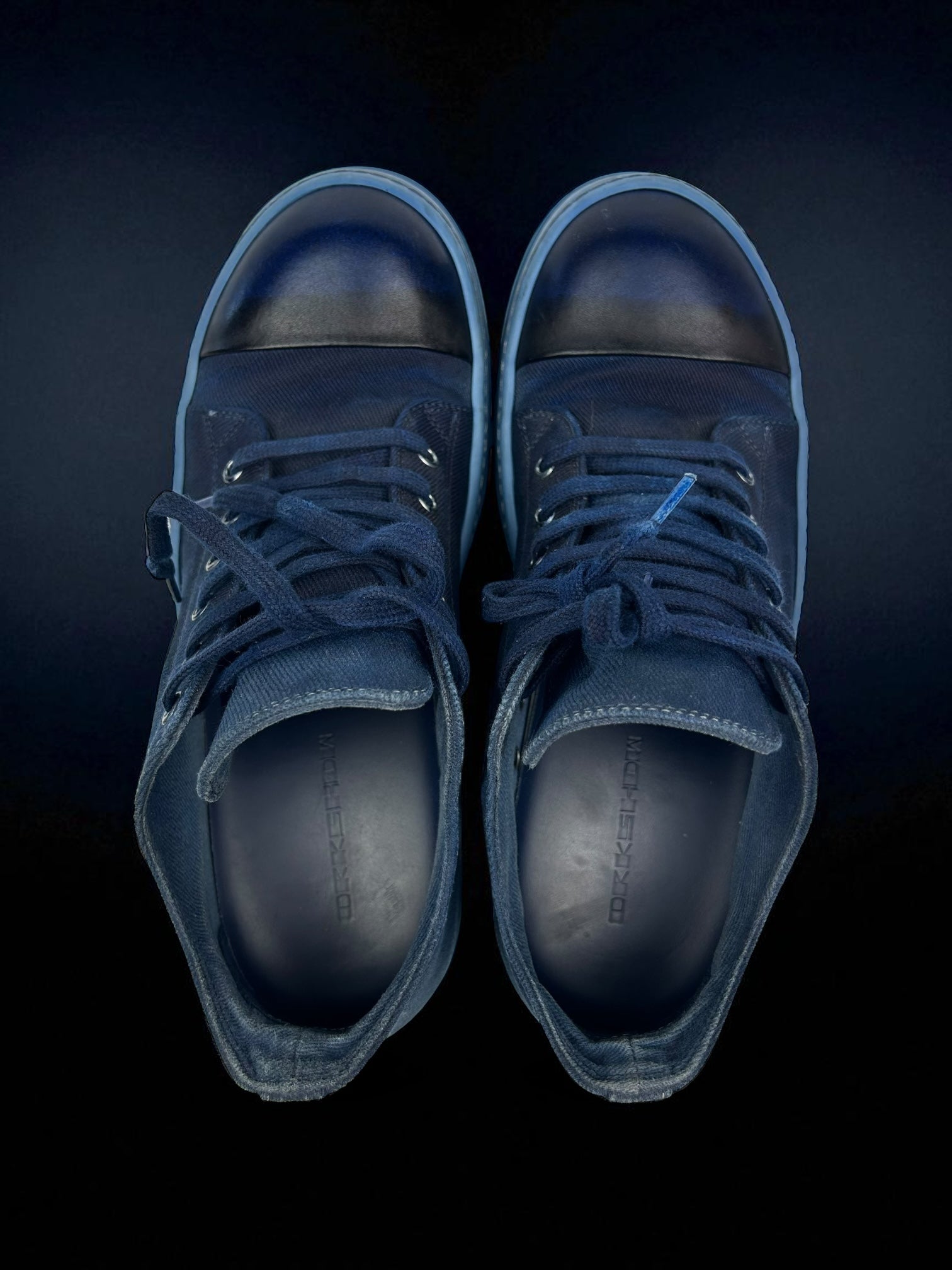 Rick Owens Ramones Low Indigo Dye