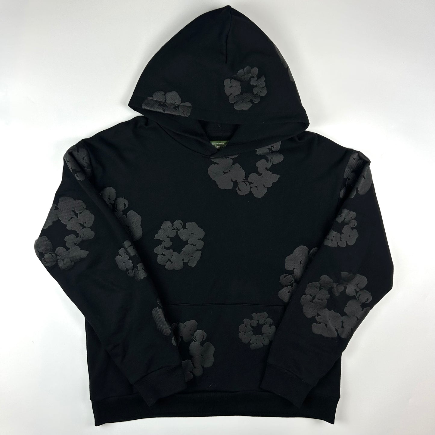 Denim Tears Black Monochrome Hoodie