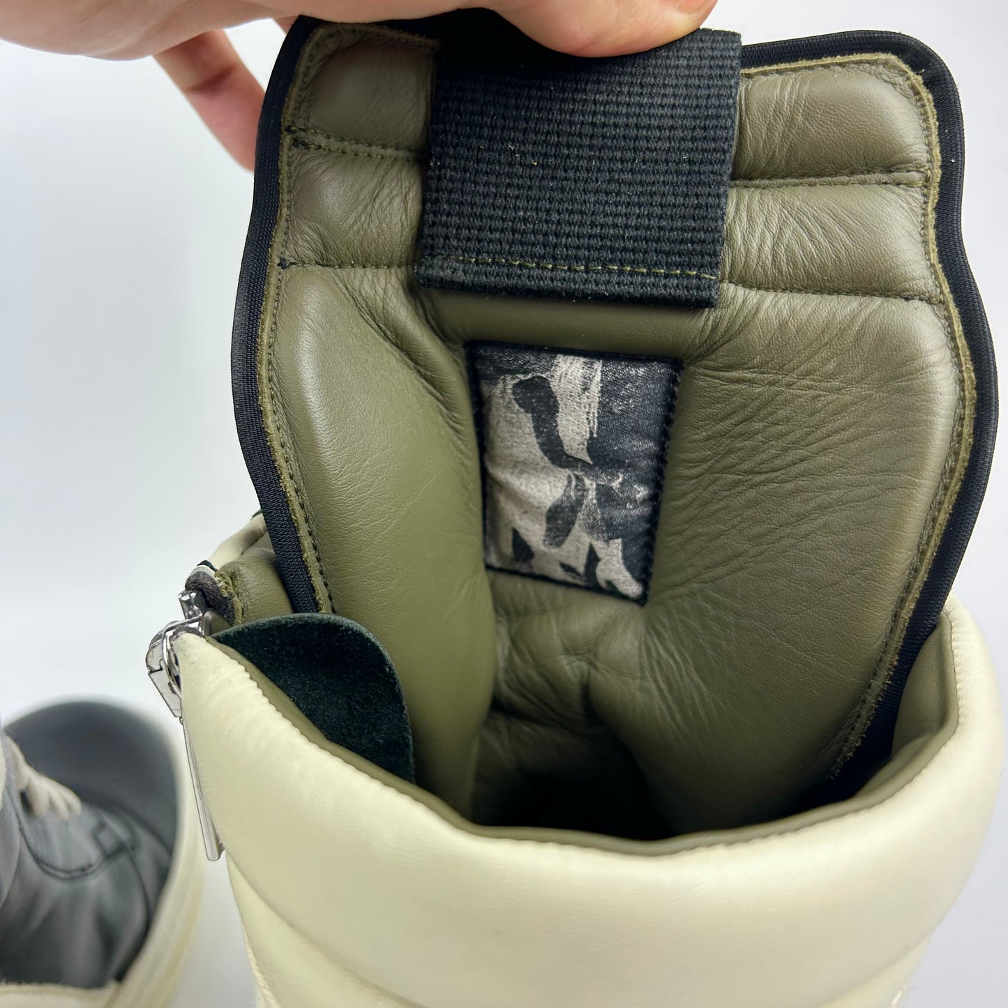 Rick Owens Geobasket Black Milk