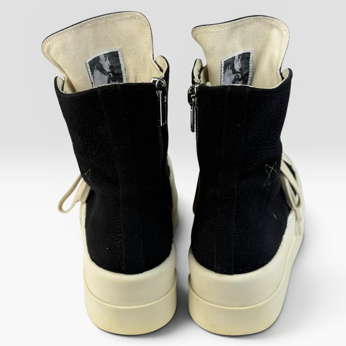 Rick Owens DRKSHDW Ramones Mega Bumper Black/Milk