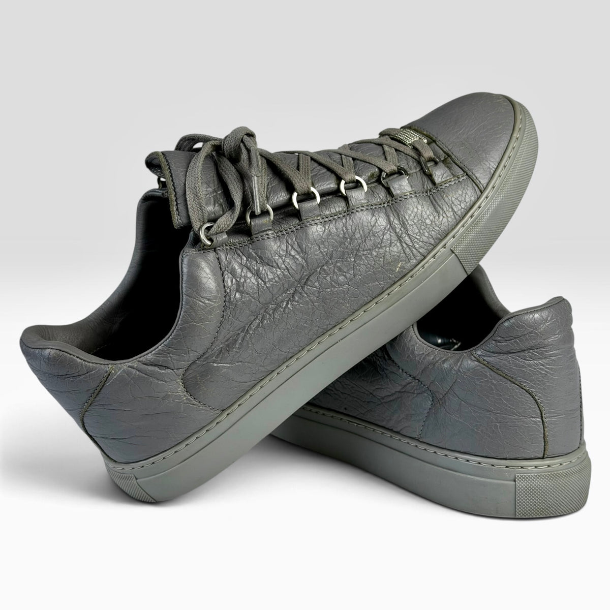 Balenciaga Arena Low Grey Leather
