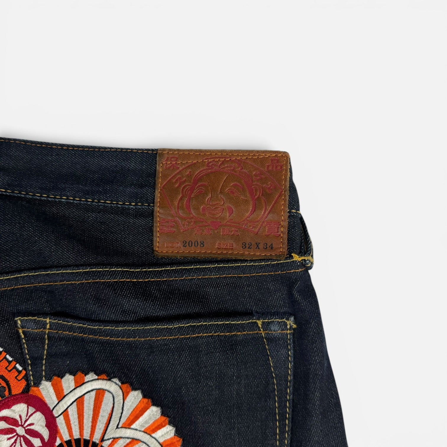 Evisu Japanese Icons Embroidery Daicock Denim