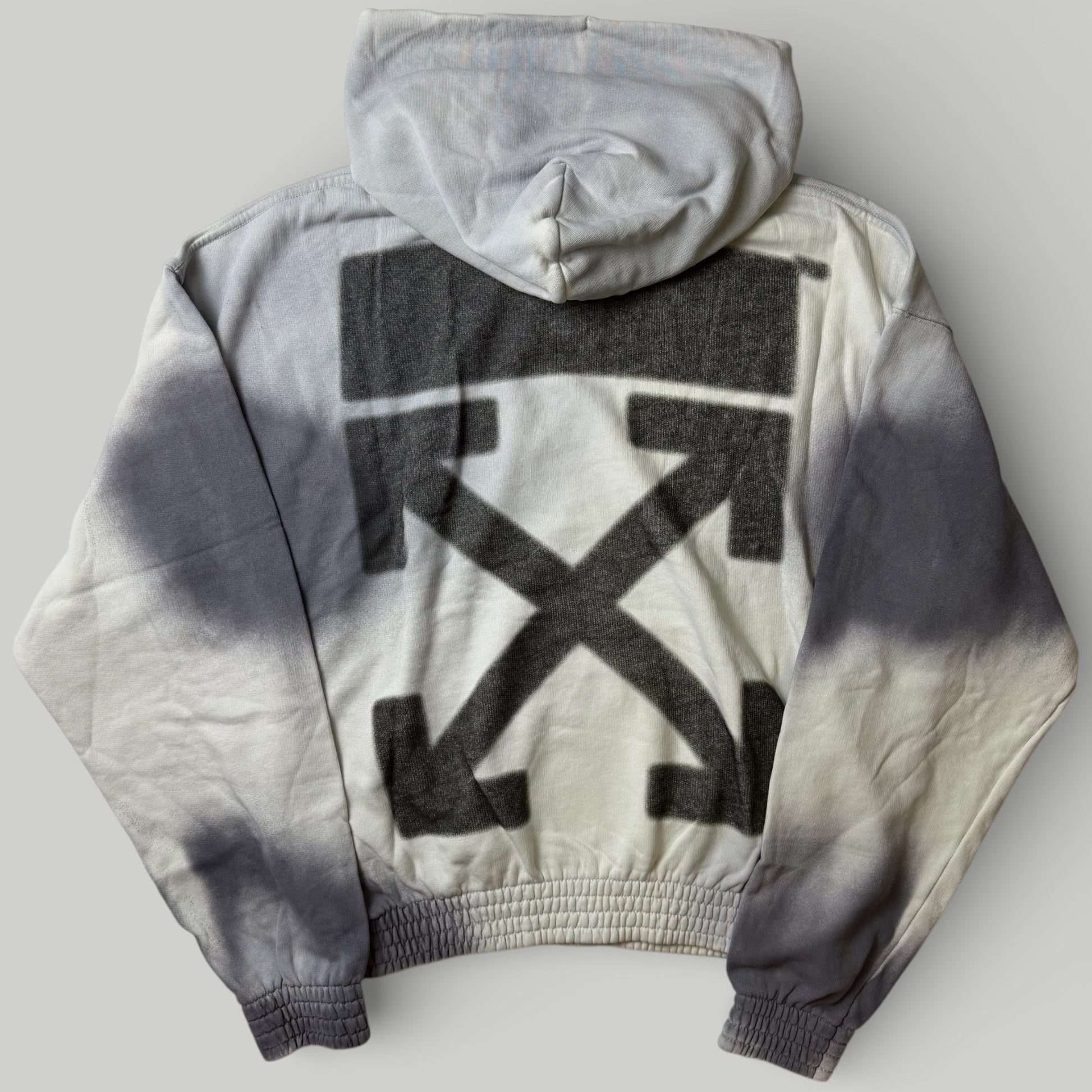 Off-White Grey Spray Hoodie