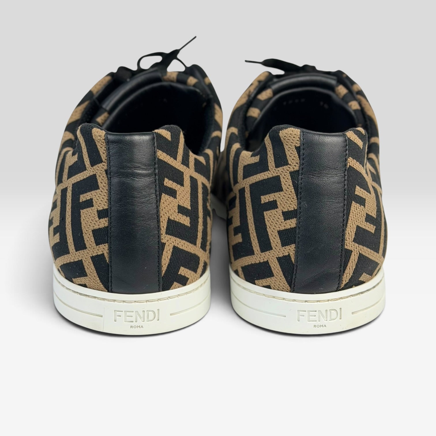 Fendi FF Zucca Monogram Low-Top Sneakers