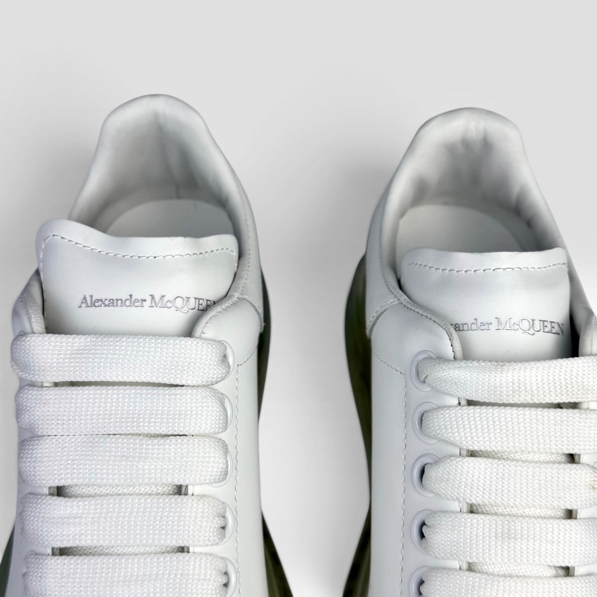 Alexander McQueen Oversized Clear Sole Sneakers White
