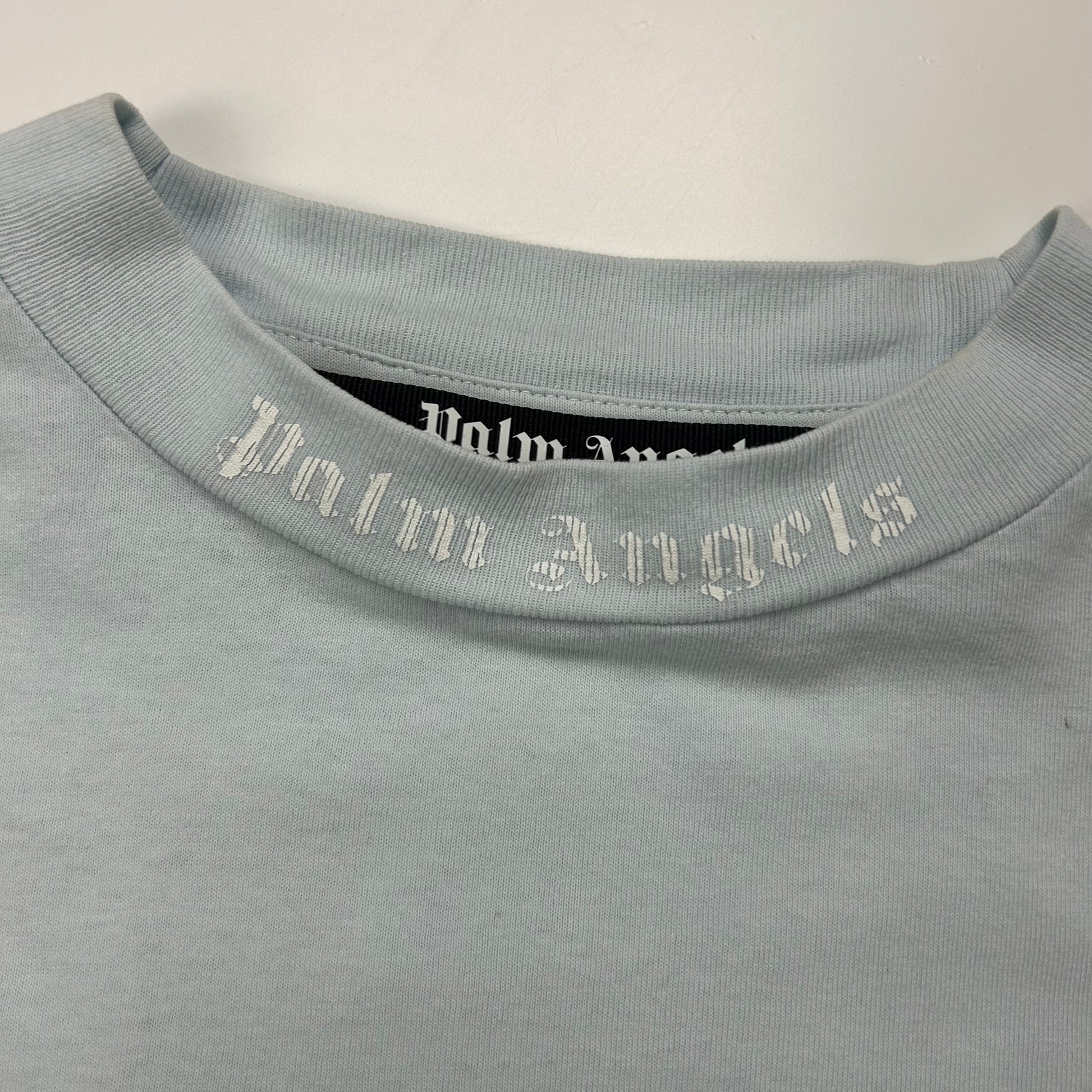 Palm Angels Baby Blue Logo T-shirt