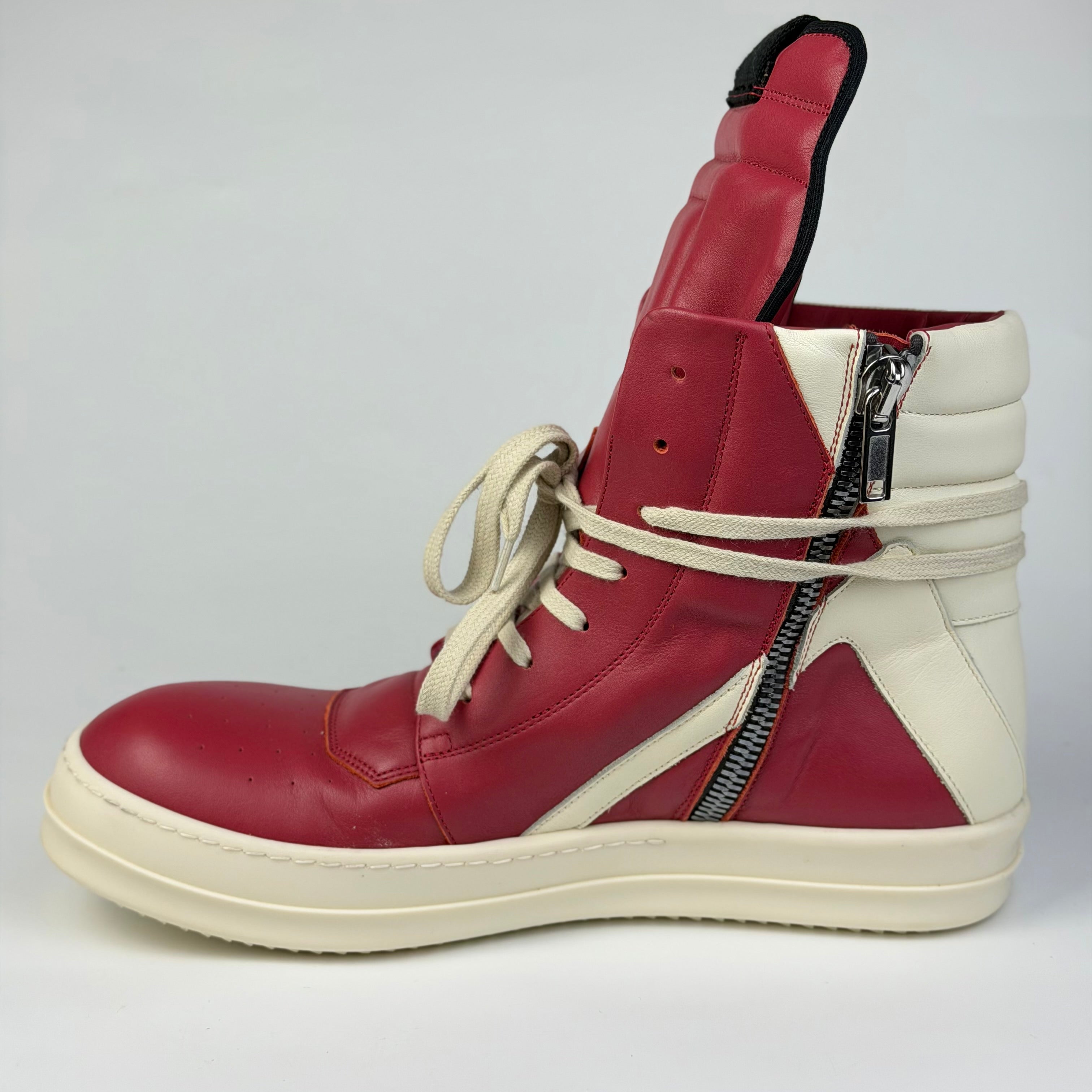 Rick Owens Geobasket Cardinal Red/Milk SS24 LIDO