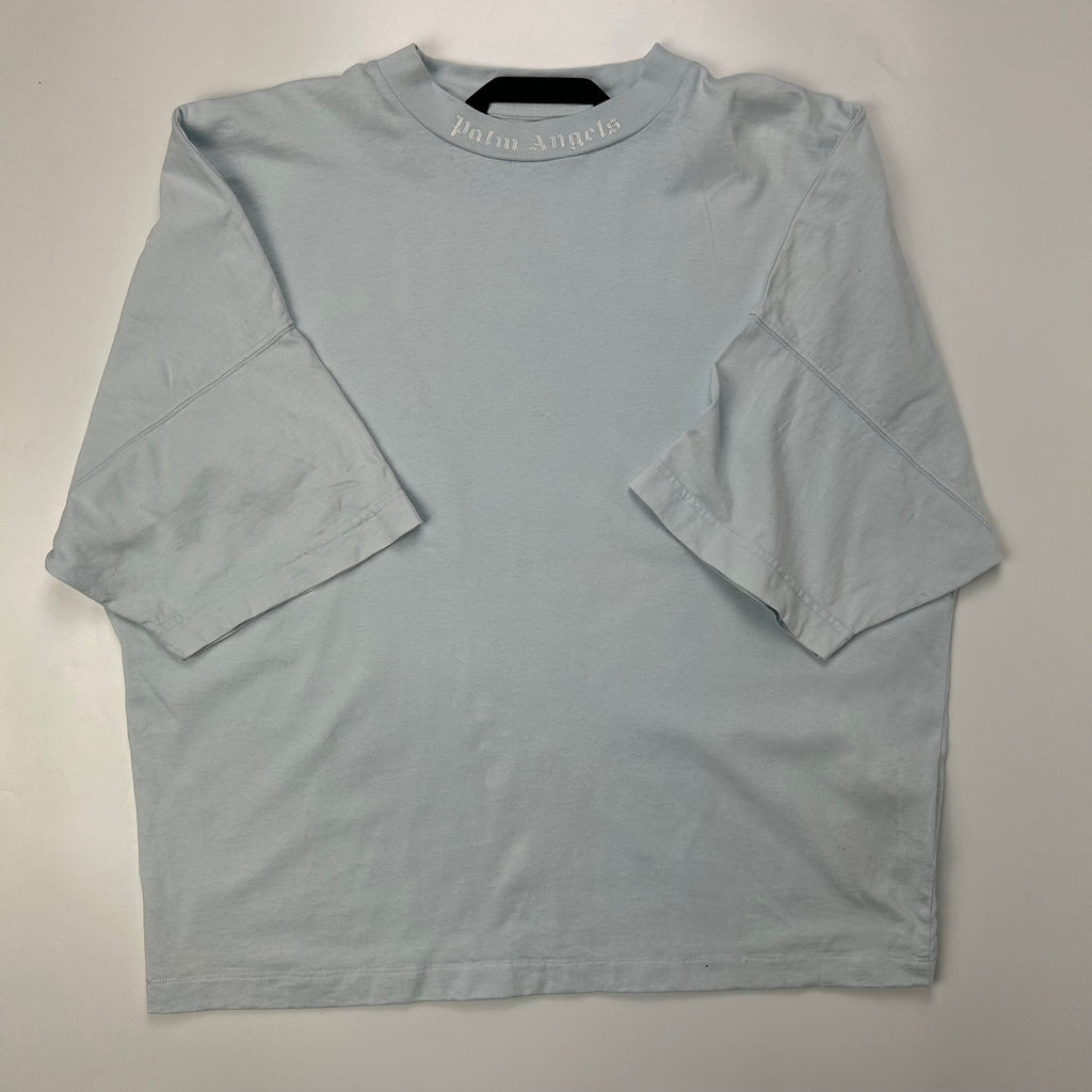 Palm Angels Baby Blue Logo T-shirt