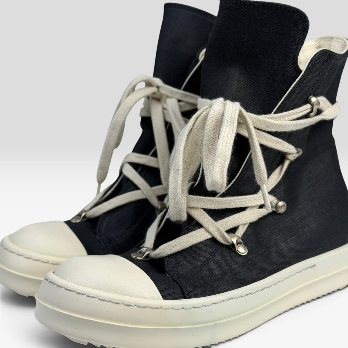 Rick Owens DRKSHDW Hexagram Ramones Denim Black