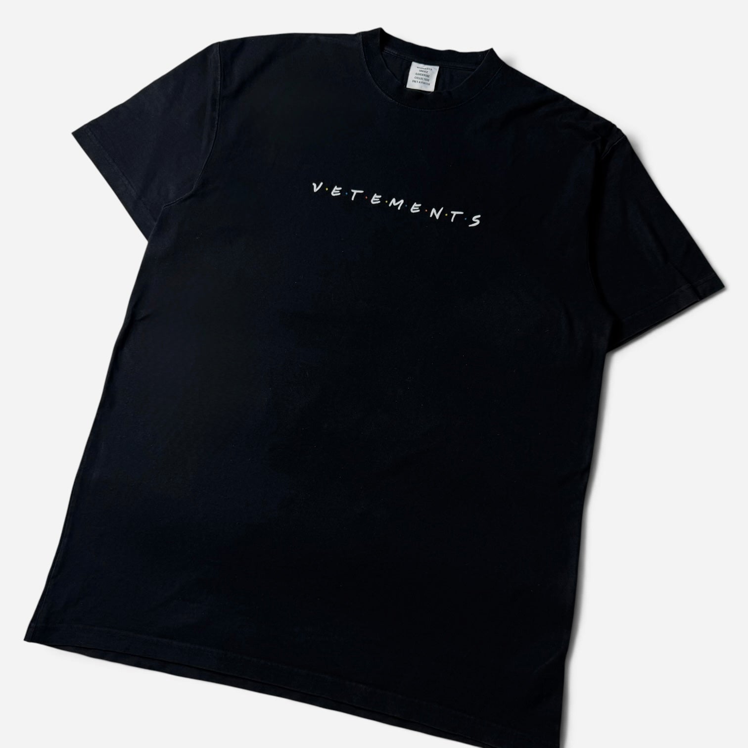 Vetements "Friends" Logo T-Shirt Black