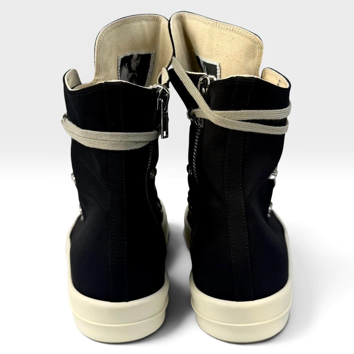 Rick Owens DRKSHDW Hexagram Ramones High Black/Milk