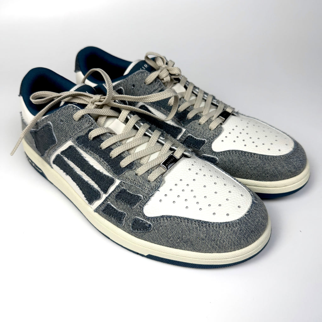 Amiri Skel-Top Denim Sneakers