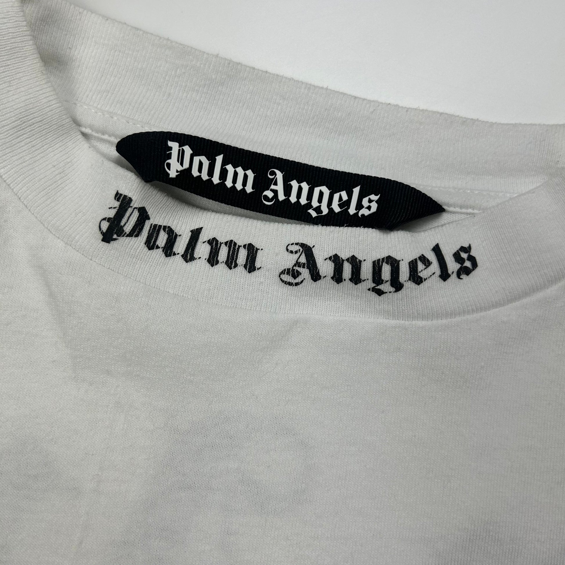 Palm Angels White Logo T-shirt