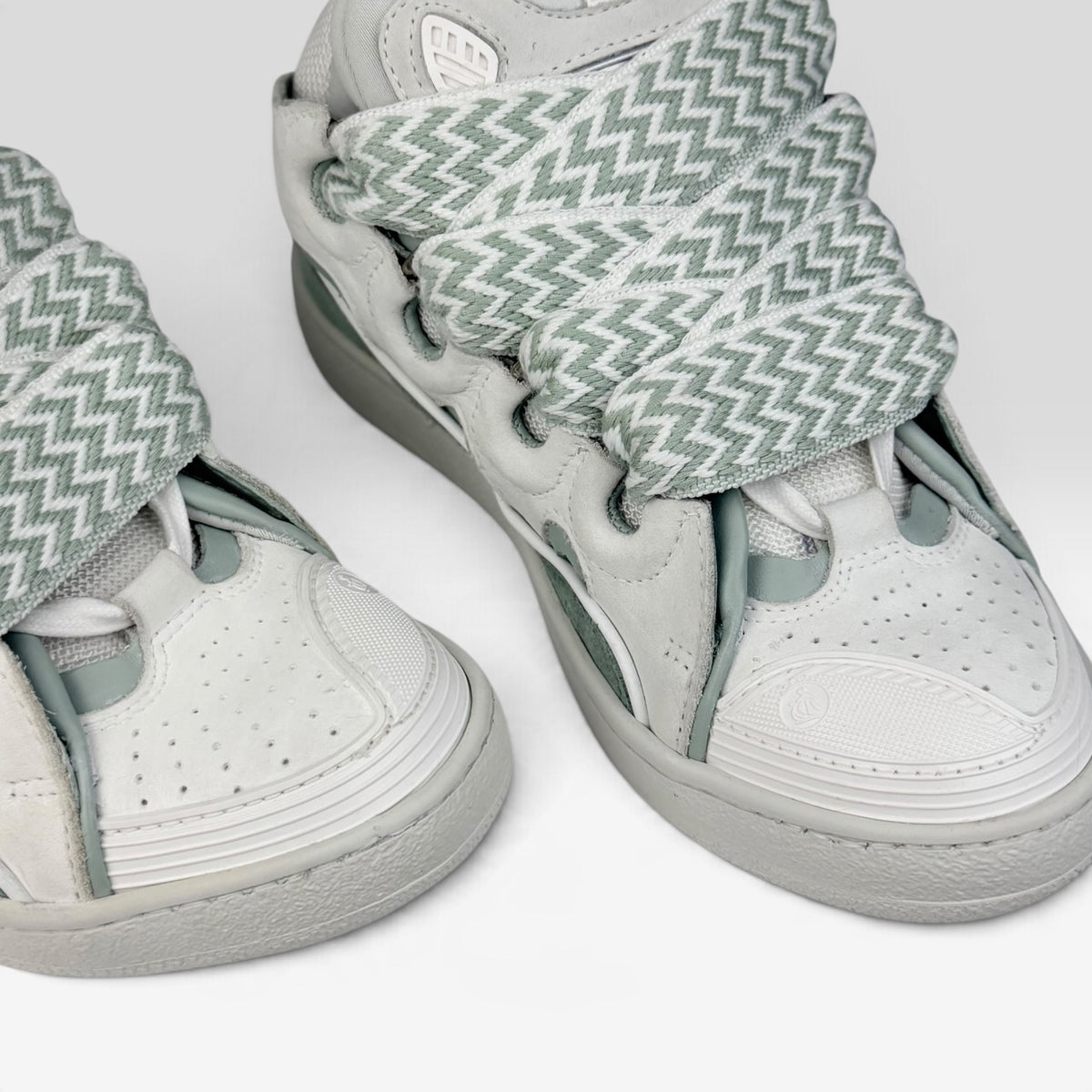 Lanvin Curb Turquoise/White