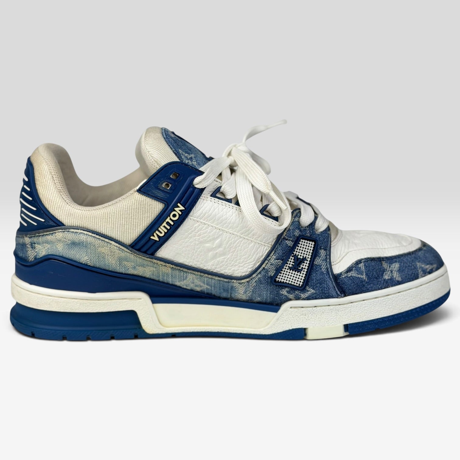 Louis Vuitton LV Trainer Sneaker Denim Monogram