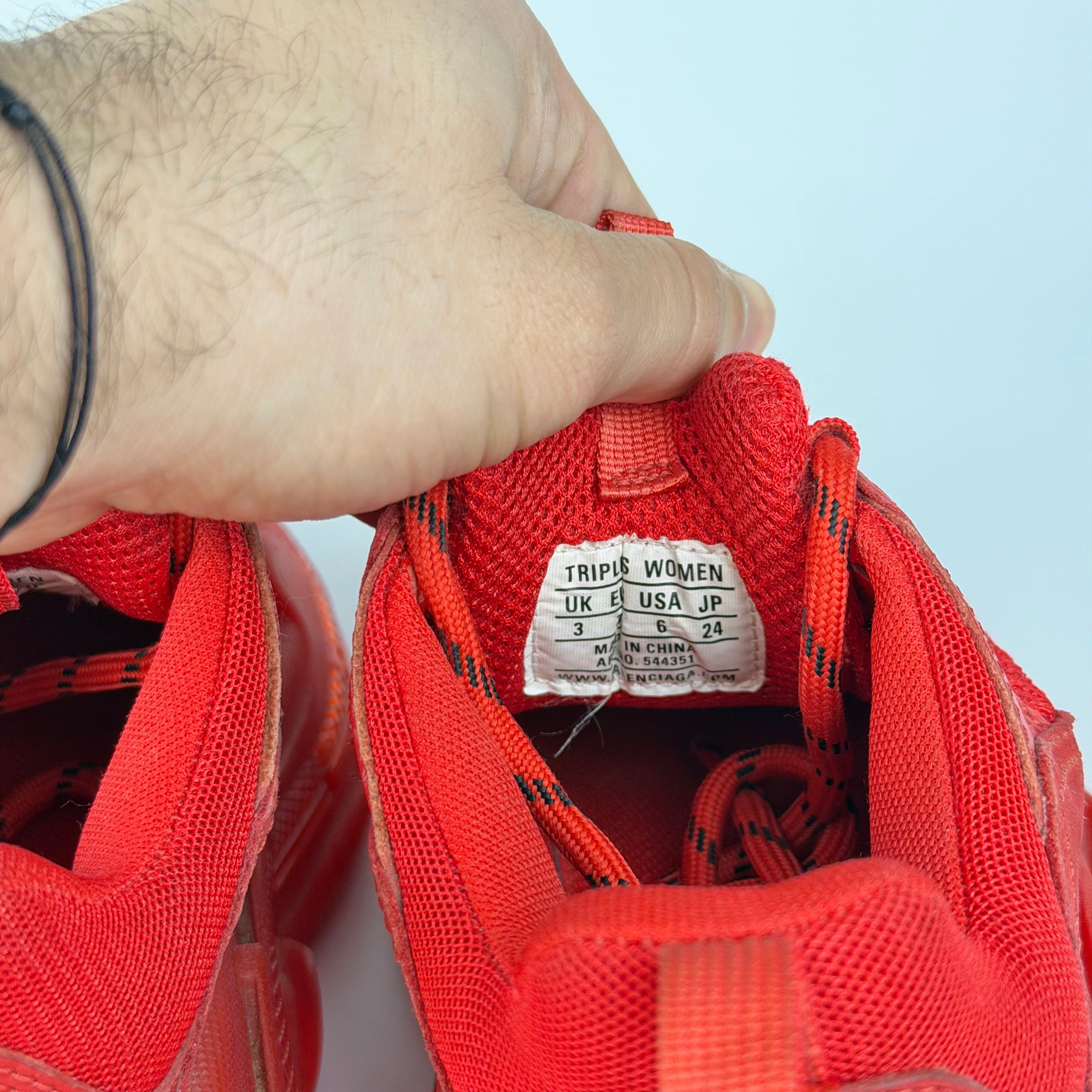 Balenciaga Triple S Red Clear Sole