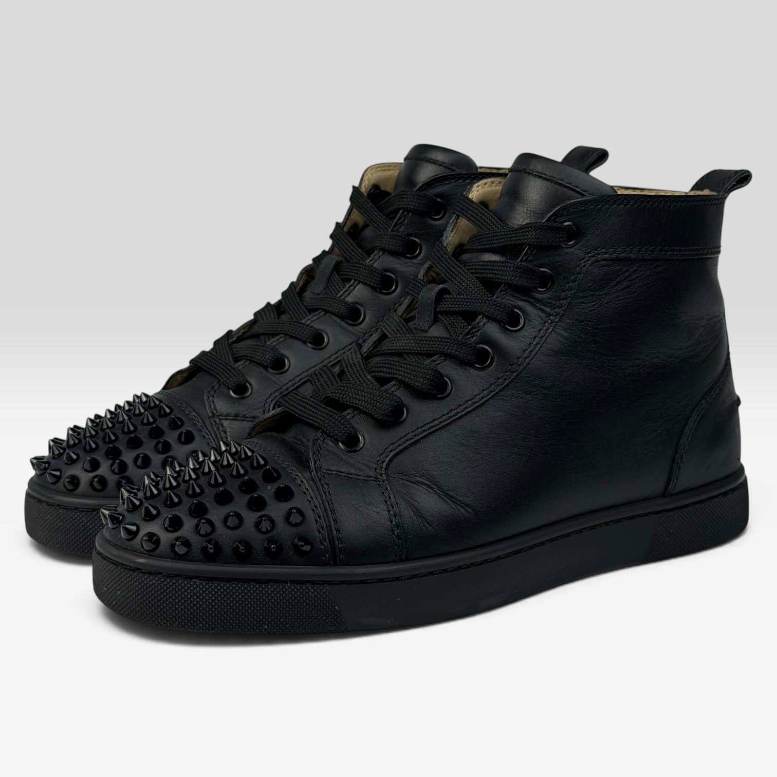 Christian Louboutin Lou Spikes High-Top Black