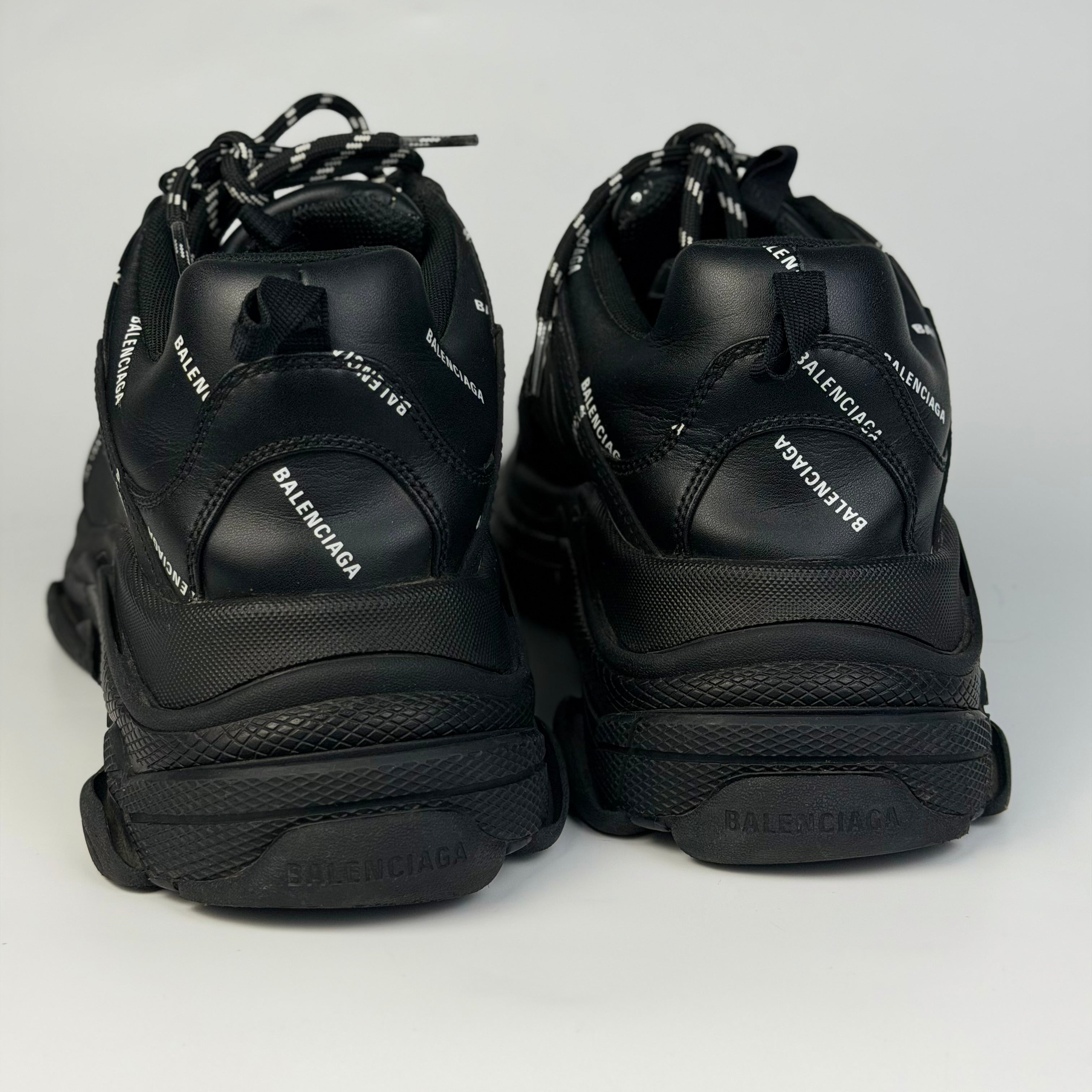 Balenciaga Triple S Black Logotype