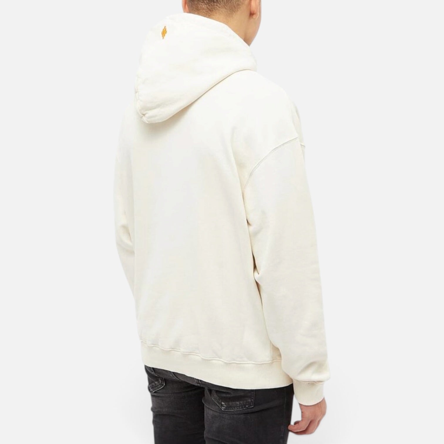 Marcelo Burlon Feather Wings Cream Hoodie