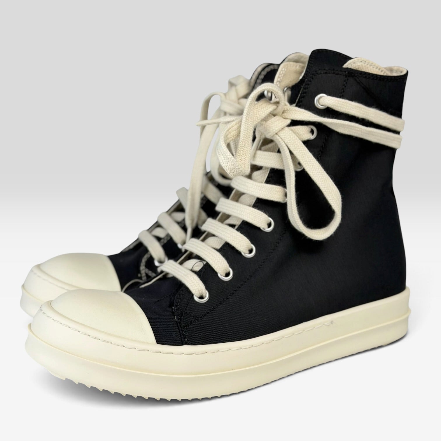 Rick Owens DRKSHDW Ramones High Double Thread Black/Milk