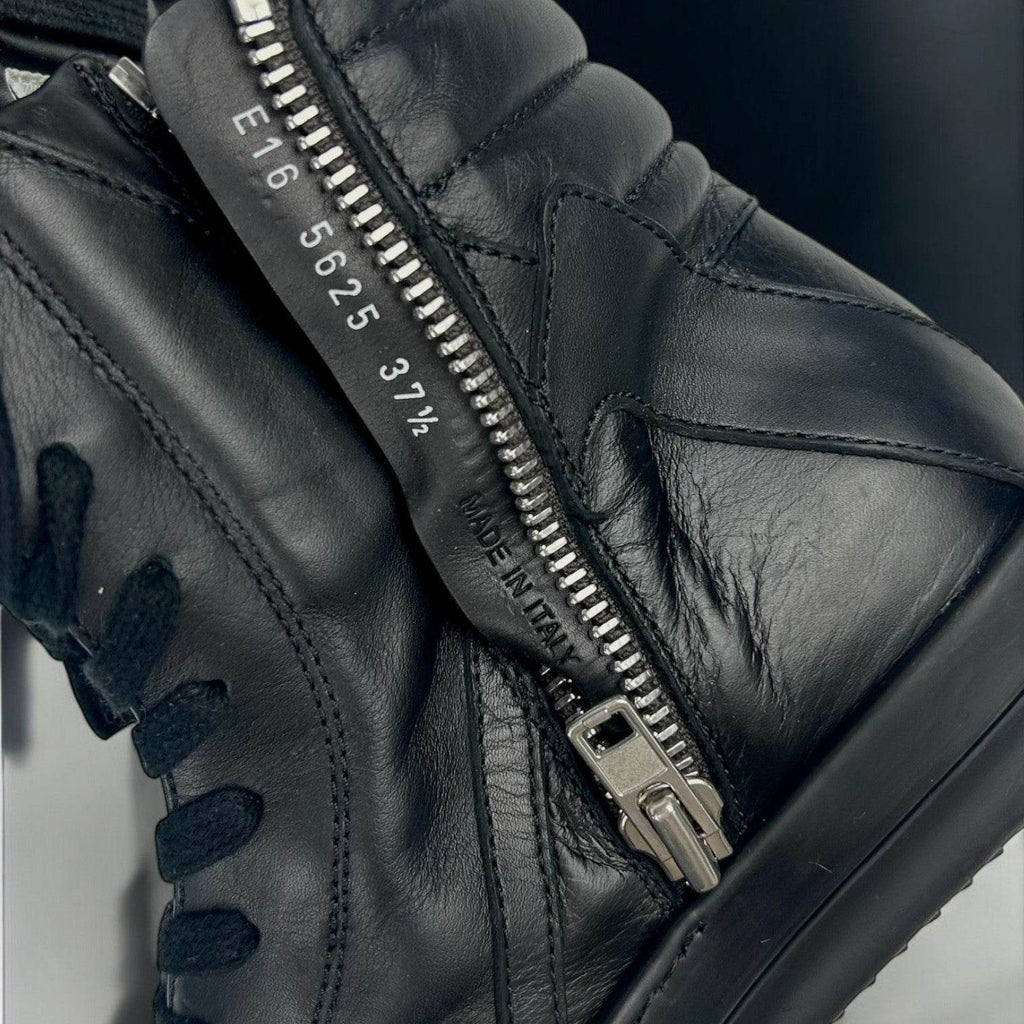 Rick Owens Geobasket Black Leather - V STEALS
