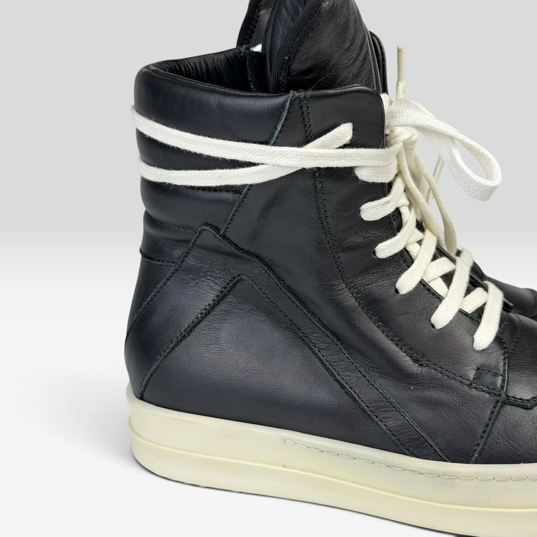 Rick Owens Geobasket Black/Milk | Sneakers Rick Owens