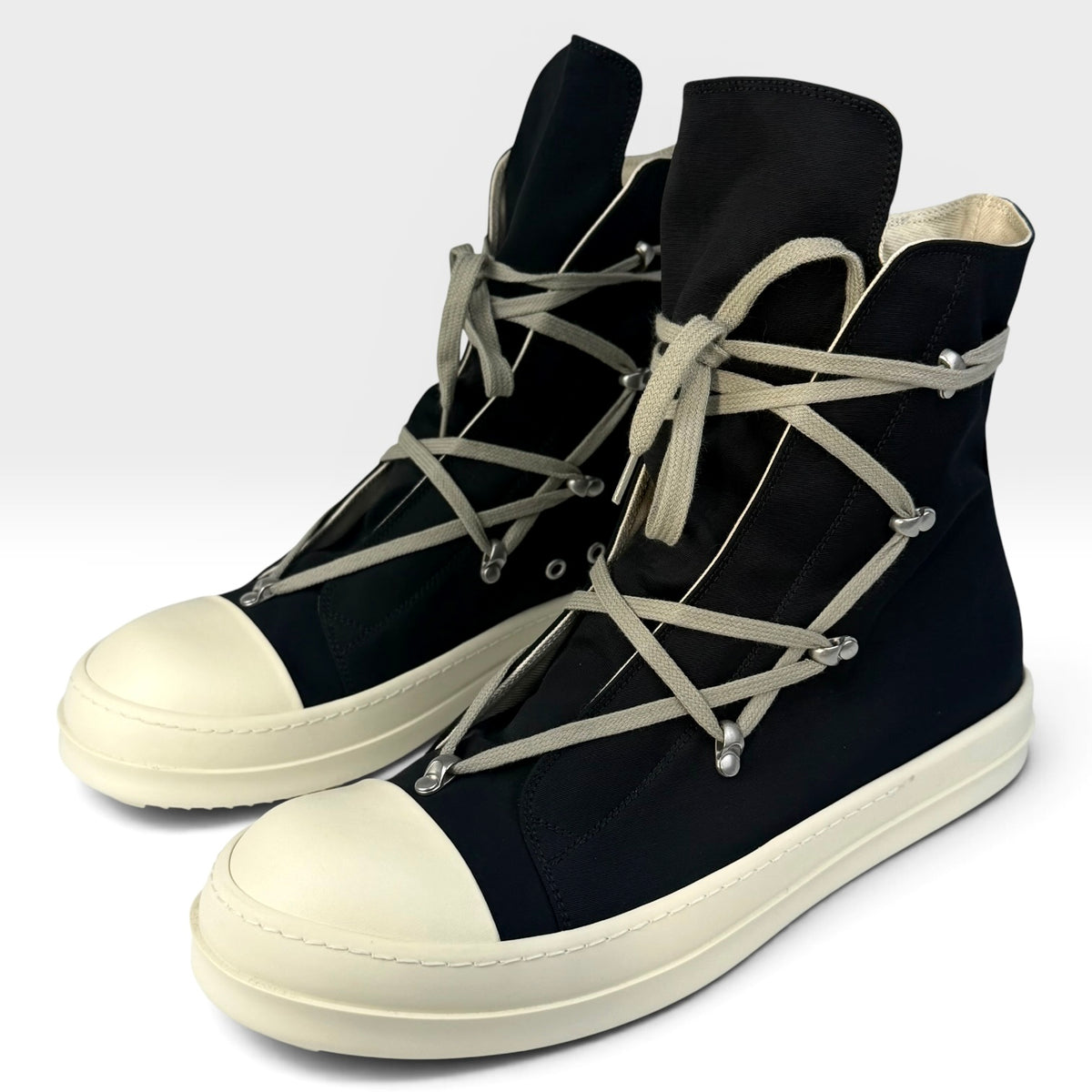 Rick Owens DRKSHDW Hexagram Ramones High Black/Milk