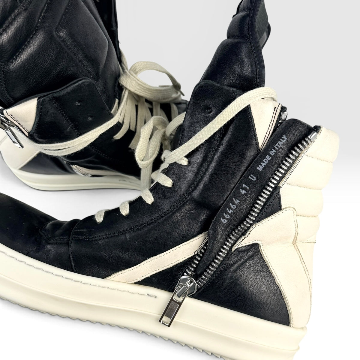 Rick Owens Geobasket Black/Milk