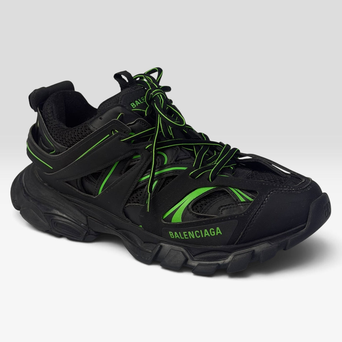 Balenciaga Track Black/Green Sneakers