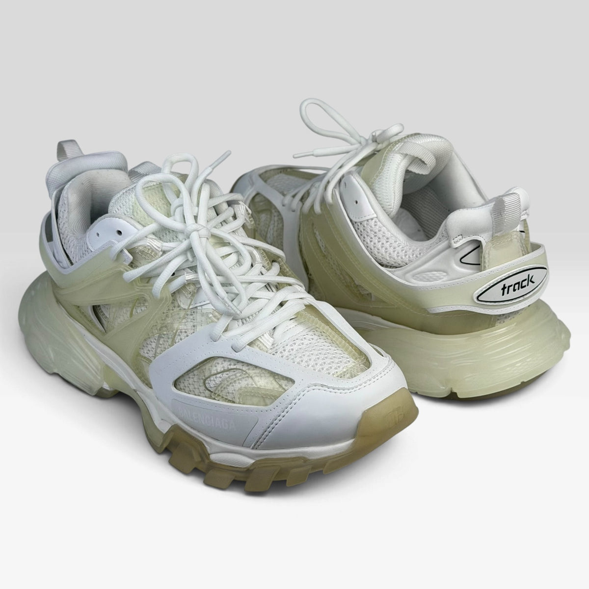 Balenciaga Track Clear Sole White