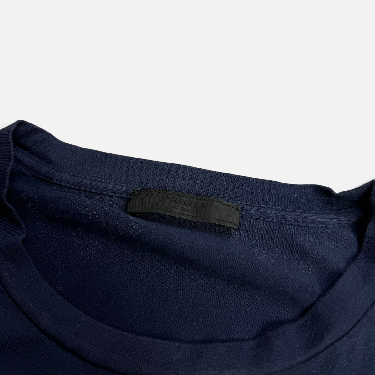 Prada Linea Rossa Pocket Detailed Long Sleeve Tee Navy