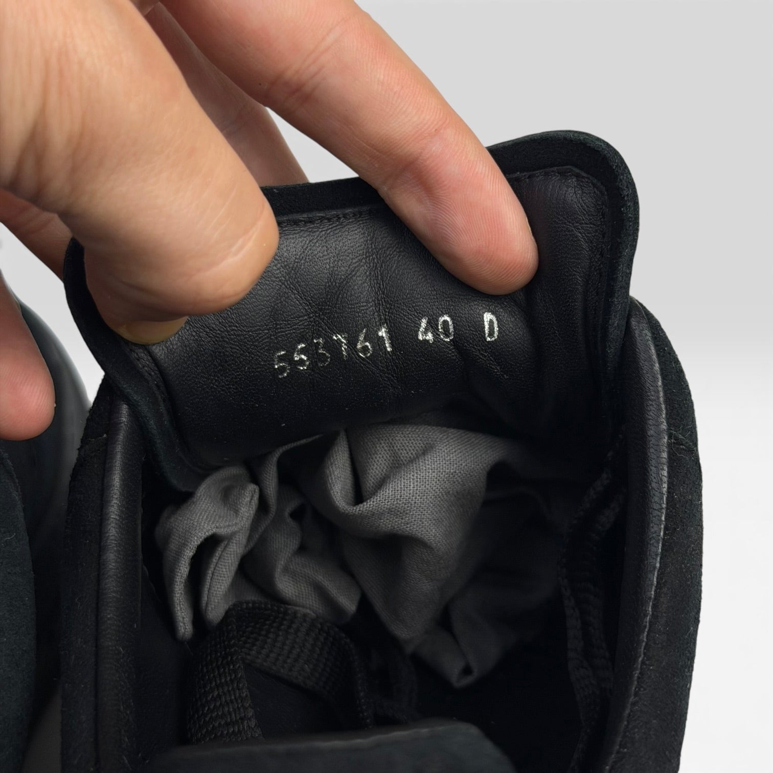 Alexander McQueen Oversized Sneaker Black Suede