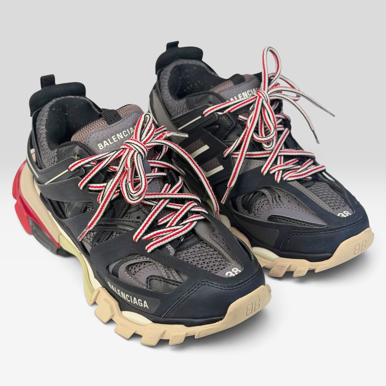 Balenciaga Track Bred Black/Red Sneakers
