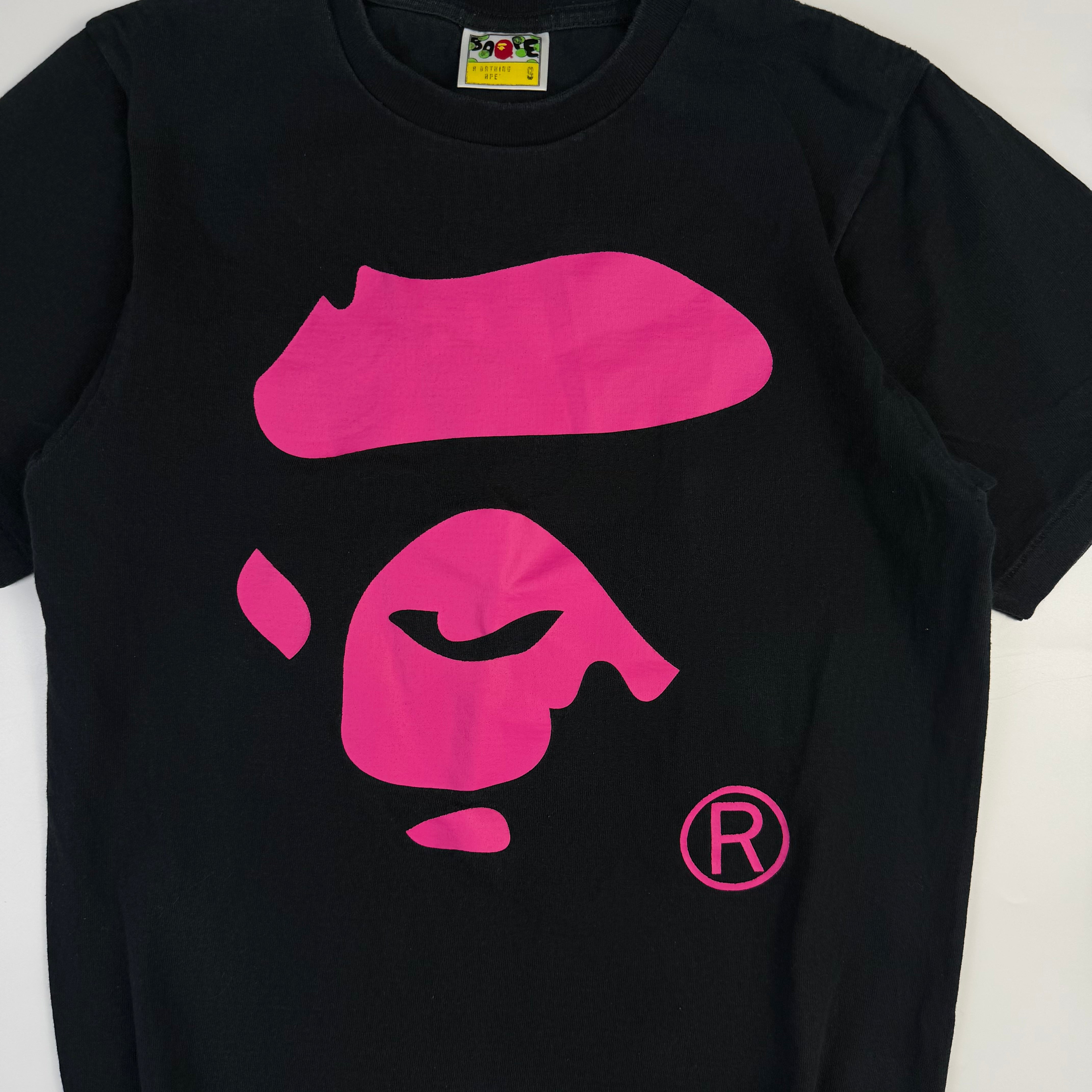 BAPE Big Ape Face T-Shirt Black/Pink