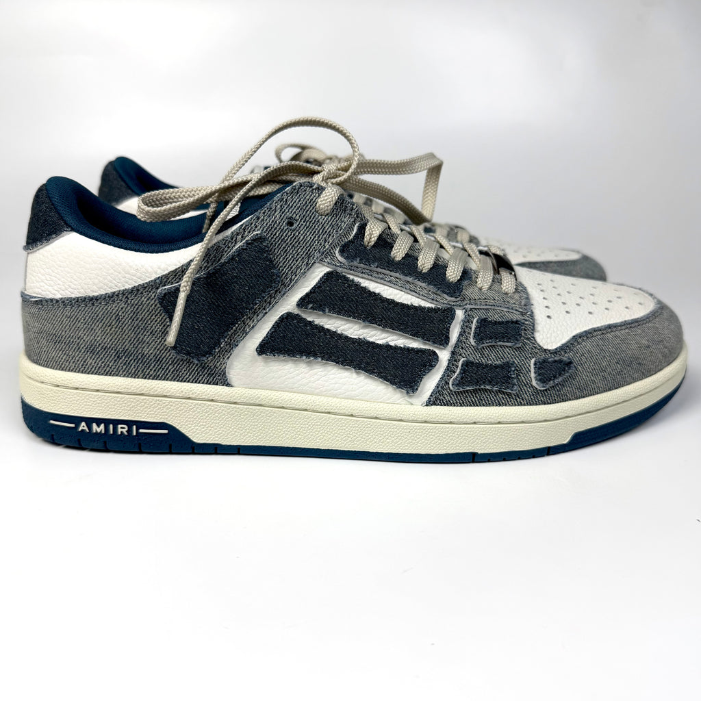 Amiri Skel-Top Denim Sneakers
