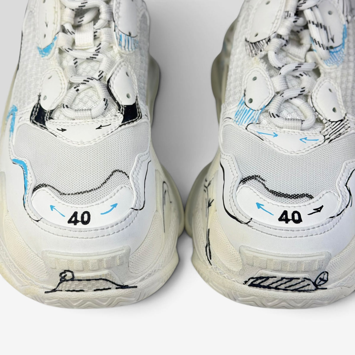 Balenciaga Triple S White Sketch | Sneakers Balenciaga