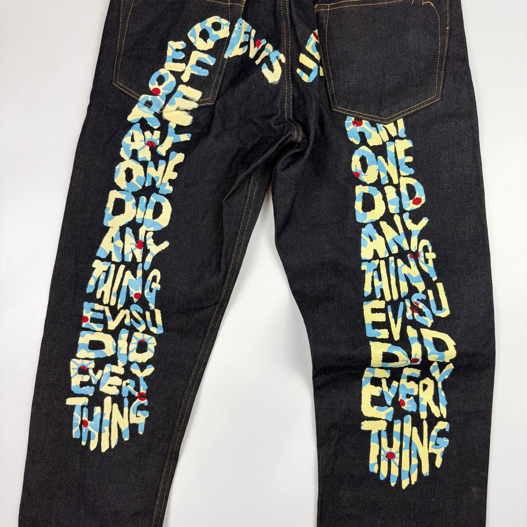 Evisu Raw Denim Daicock Jeans
