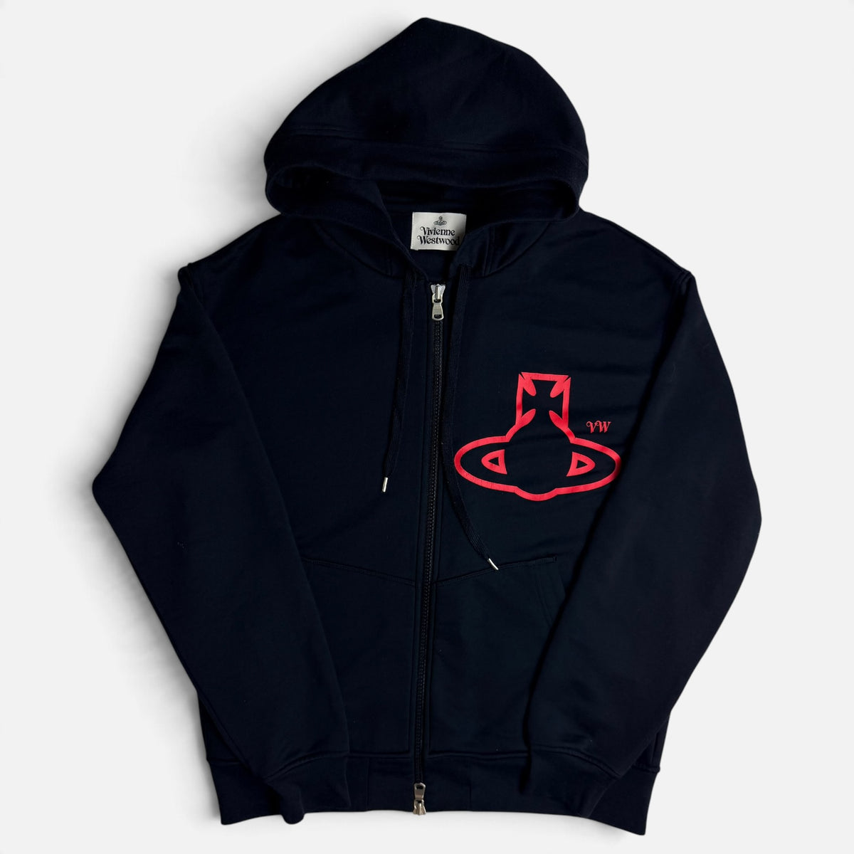 Vivienne Westwood Rugged Zip Hoodie Black