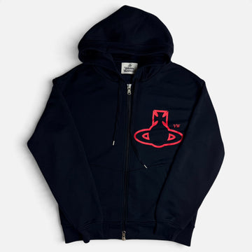Vivienne Westwood Rugged Zip Hoodie Black