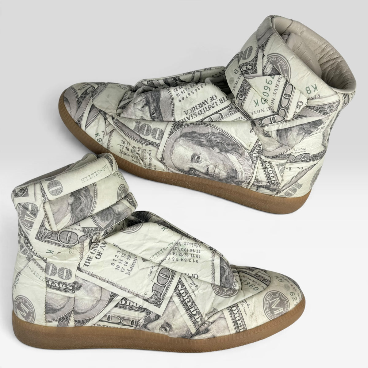 Incaltaminte Femei MAISON MARGIELA Maison Margiela Future High-Top Dollar Bill – produs original disponibil în magazinul V.