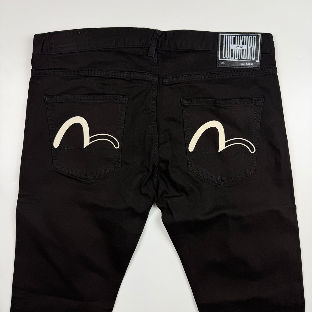 Evisu Kuro Seagull Pocket Jeans